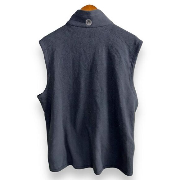 NWT Marmot Black Full Zip Fleece Rocklin Vest Size L - Picture 8 of 9